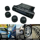 Car Tire Pressure Monitoring System LCD Solar Wireless 4 TPMS Sensors Exter S4H2