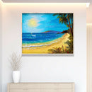5D Full Round Drill Rhinestone Picture DIY Sunny Beach Diamond Painting Kit