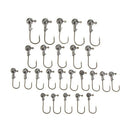 25 pcs 2.5G 3.5G 5g 7g 10g Gany set of fish baits of head jigs round lead w T7L7