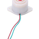 DC 12V 2 Wire Industrial Red LED Flashing Alarm Buzzer 100dB BJ-3 H2S9