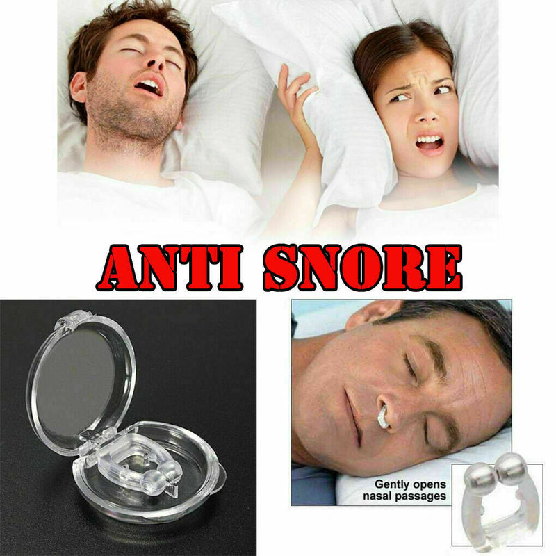 Magneti Silent Easy Sleep Silicon Snore Stopper Anti Snoring Nose Clips Aid CA