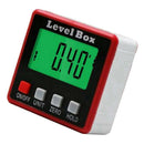 Mini Lcd Digital Inclinometer Protractor Bevel Angle Gauge Magnet Base Grac