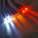 8 LED Headlight Taillight 5mm for 1/5 1/8 1/10 1/12 1/16 RC Car DIY Accessories