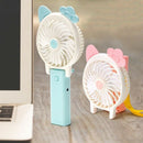 Mini Cartoon Hand-Held Usb Electric Fan Foldable Student Fan Portable Field A1Z4