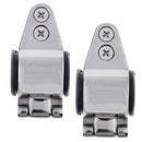 1 Pair Steel Slide Cap Hinged Bimini Top Fittings for 20-22-25mm Pipe