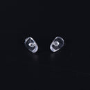 50 Pairs Screw-On Oval Silicone Nose Pads for Glasses Eyeglass  JR