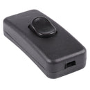 AC 250V 2A Rectangle Black ON OFF Button In Line Cord Switch A3Q6