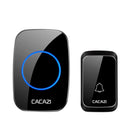 Cacazi Waterproof Wireless Doorbell Dc Battery-Operated 300M Remote Led Fla L2U8