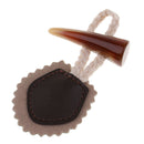 1 Set Leather Horn Toggle Closures for Clothes Coat Duffle Decoration Khaki