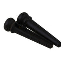 6Pcs Black Ebony Shell Guitar Bridge Bone Pins Set with Green Abalone Dot F A4J5