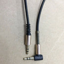 3.5mm Male to Male Aux Cable Cord L-Shaped Right Angle Car Audio Headphone  H3P6