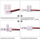 3528 2835 2 Pin LED Strip Connector Kit LED Strip Light Connector Pigtail LED