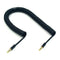 3.5mm Male to Male Jack 4 Pole Extension Aux Audio Coiled Spiral Cable 1.5M Y3A4