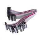 5Pcs 20-Pin IDC Flat Ribbon DATA Cable 20CM 2.54MM Pitch AVR ISP JTAG Wire OZ