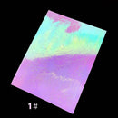 16pcs/set Self-adhesive Fashion Flame Reflections Nail Art Stickers Decor A