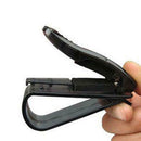 10pcs Car Auto Sun Visor Glasses Card Ticket Receipt Holder Clips(Black)