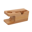 Bamboo Combo Table Charging Station Stand Holder Dock For