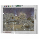 DIY 5D Diamond Embroider Snow hut House Round Diamond Painting Cross Stitch