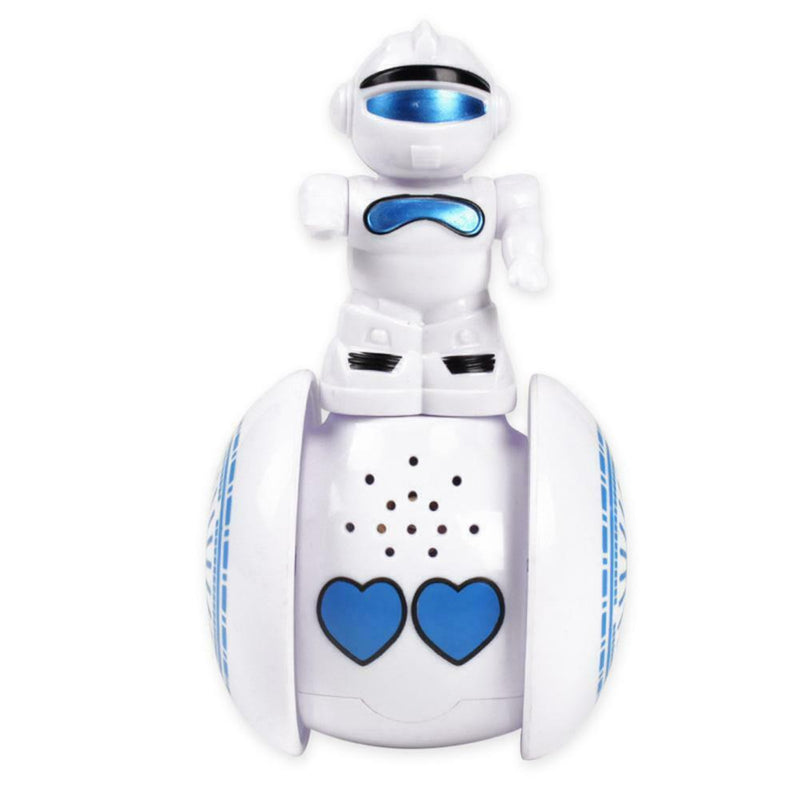 Cute Interactive Tumbler Robot Toys Sound Induction Electric Robot (Blue)