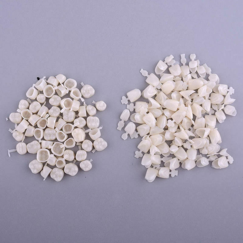 100Pcs Dental Temporary Crown Veneers Material Anterior Front Back Molar T XKT