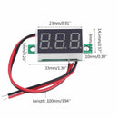 0.36" Digital DC Voltmeter 4.5-30V 2 Wires Red LED Display Panel Voltage Meter