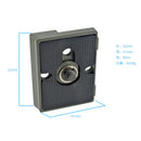 Camera Tripod Quick Release QR Plate for Manfrotto 200PL-14 496 486 804 RC2TOCA
