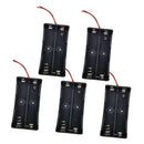 5 Pieces Battery Storage Case For 18650 Battery Holder With Wire Leads