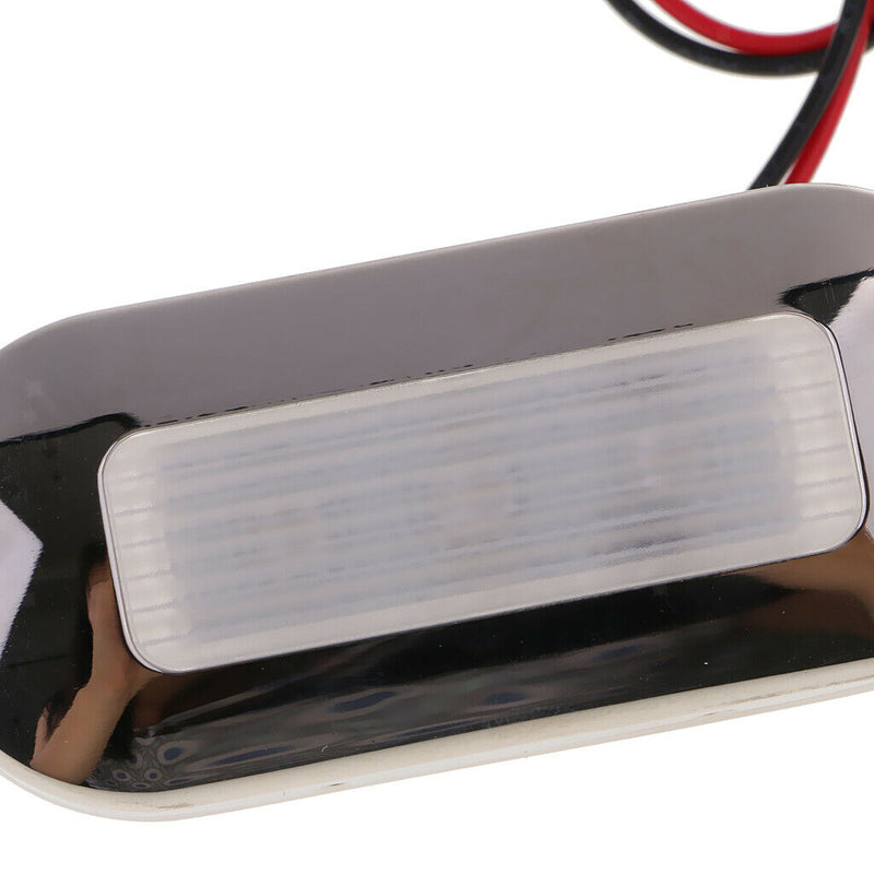 4pcs Waterproof 3 LED Oblong Oval Courtesy Light for Marine Boat RV Trailer