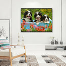 Dog Animal 5D DIY Diamond Painting Full Round Drill Wall Picture (HY035)