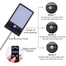 Upgraded 48 leds Solar Light Color Adjustable With Controller Three Modes W