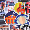 50Pcs Back To The Future Skateboard Anime Movie Stickers Laptop Luggage Deca&+