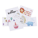 6pcs/set thank you cards birthday card for kids note cards with envelopes FU