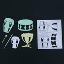 Musical Instruments Bass Drum DIY Metal Stencil Scrapbook Cutting Die