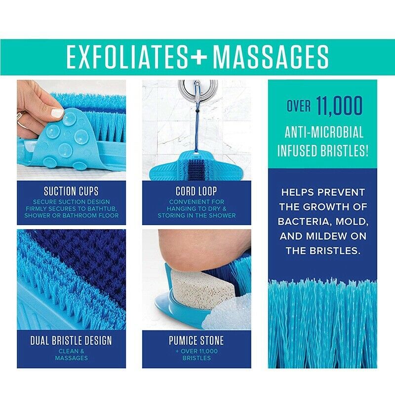 Fresh Feet- Foot Scrubber With Pumice Stone, Cleans, Smooths, Exfoliates An A4N4