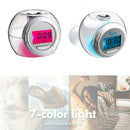 Modern Digital LCD Display 7 Colour Changing Alarm Clock Snooze Calendar
