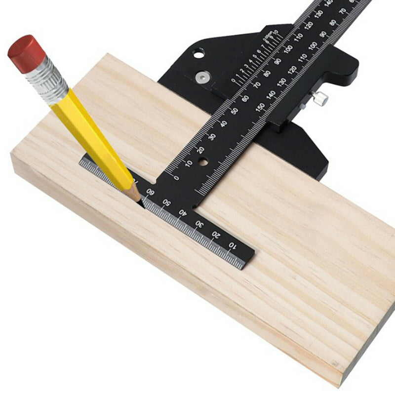 Multifunctional Woodworking T Shape Ruler Carpenter Measuring Marking Tool,