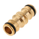 3x Solid Brass Quick Connect Hose Pipe Joiner Connector