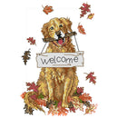 Welcome Dog DIY Cross Stitch Kit 14CT Stamped Embroidery Home Decor (D237)