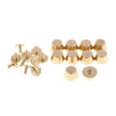 10Pcs Iron Leathercraft Rivet Stud Scew For Leather Belt Bag Hat Accessories