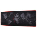 World Map Extra Large Mouse Mat Natural Rubber Gaming Mousepad (40 X 90cm)