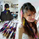 1x DIY Hair Jewelry Feather Hair Extension Boho Hair Dreadlock G6T4 Decor B J8K1