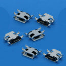 10Pcs Micro USB Type B Female 5Pin Socket 4Legs SMT SMD Soldering Connector