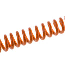 Scuba Diving Spring Coil Rope with two Snap Clips for Current Dive Orange