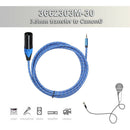 3.5mm Male to 3 Pin XLR Male Plug Connector Cable for Microphone Camera