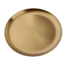 2x Metal Round Snack Salad Dinner Plate Grilled Picnic Plate Tableware