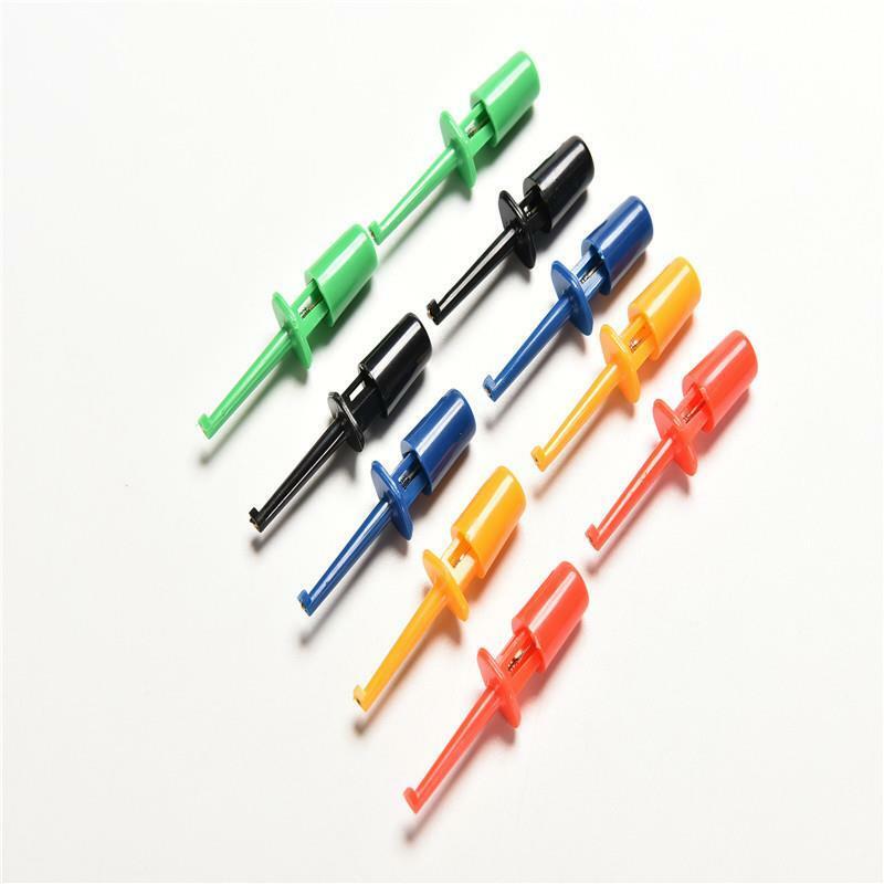 Multi-color 10 Pcs Mini Test Hook Clip Test Probe Testing SMD Grabber  B Ew