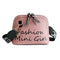 Women PU Leather Shell Wide Shoulder Strap Crossbody Messenger Bag (Pink) A#S