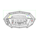 Motorcycle Tachometer Hour Meter Digital Speedometer Gear Indicator for Kaw