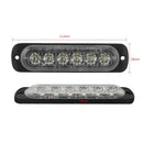 12V-24V 6LED Light Flash Emergency Car Vehicle Warning Strobe Flashing Whit
