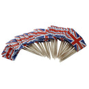 Union Jack Flag Cocktail Sticks - 50 Pack - Ideal For Parties BBq's Queens